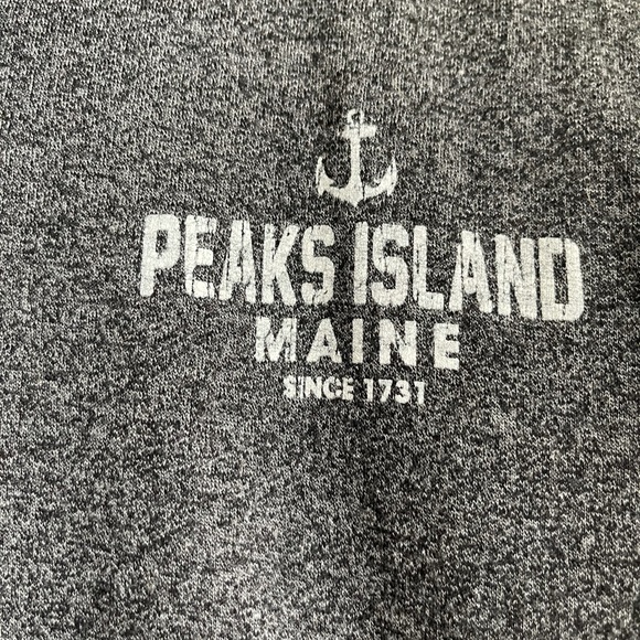 Peaks Island Maine 1/4 Zip Pullover - Picture 3 of 4